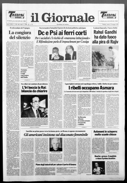 Il giornale : quotidiano del mattino